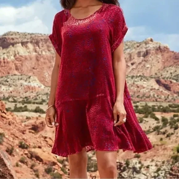 Johnny Was Doris silk blend burnout velvet dress NWT - Picture 9 of 14